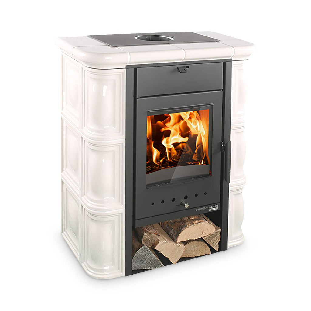 Kaminofen Haas und Sohn Tirol 6 kW 343.15-C - Keramikfarbe: Creme