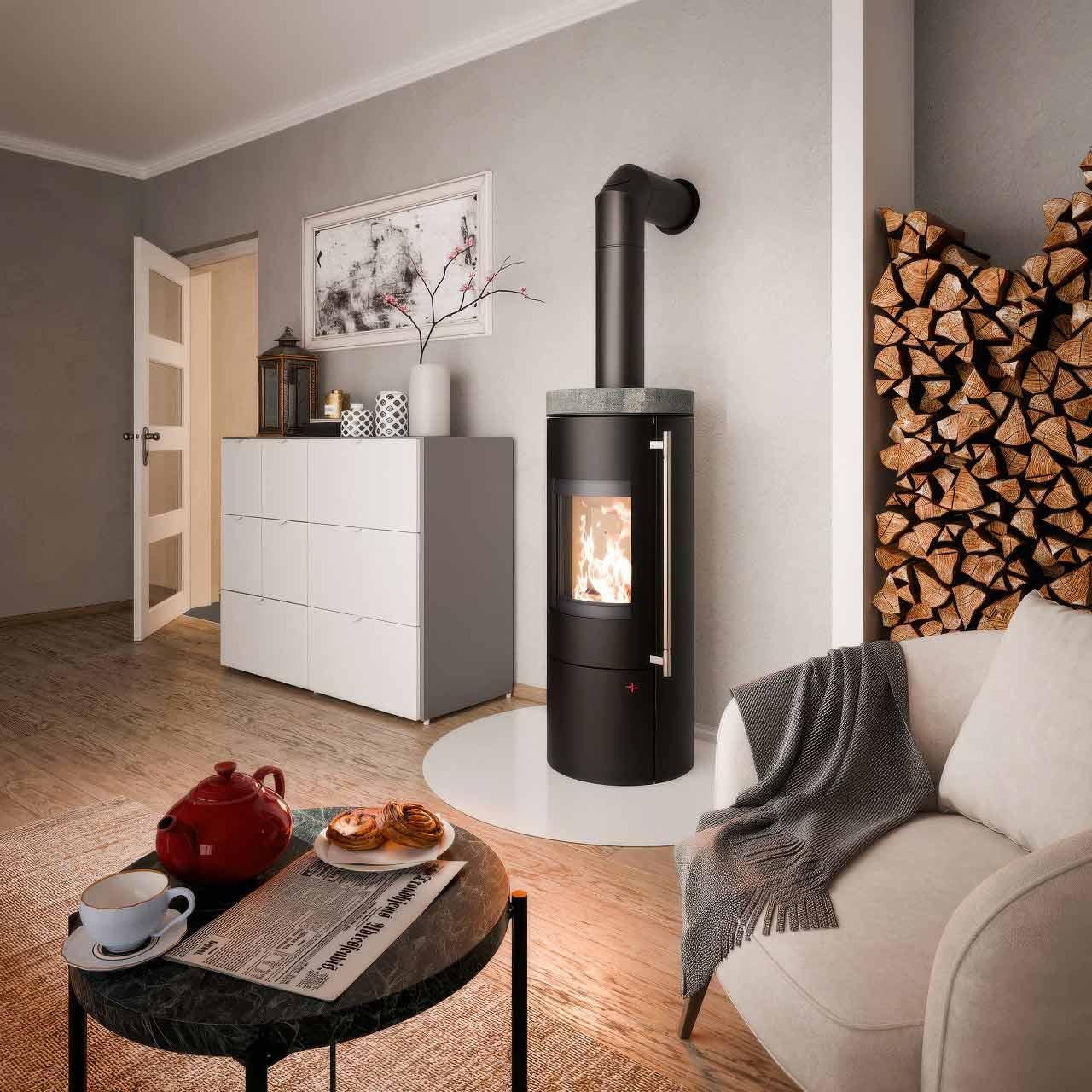 Kaminofen Haas und Sohn Lure 5,5 kW - Ausführung: mit Topplatte