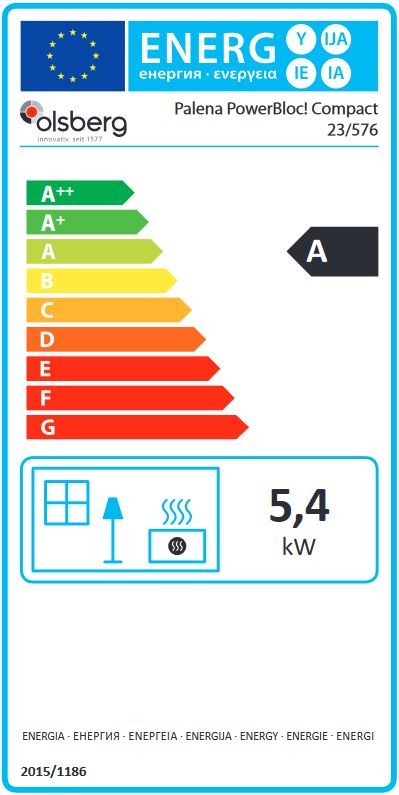 Kaminofen Olsberg Palena PowerBloc! Compact 5 KW Stahlverkleidung schwarz
