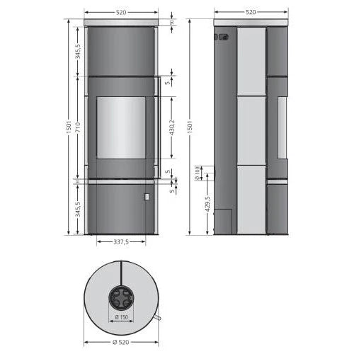 Kaminofen Justus Faro Aqua 2.0 | 8,5 kW wasserführend