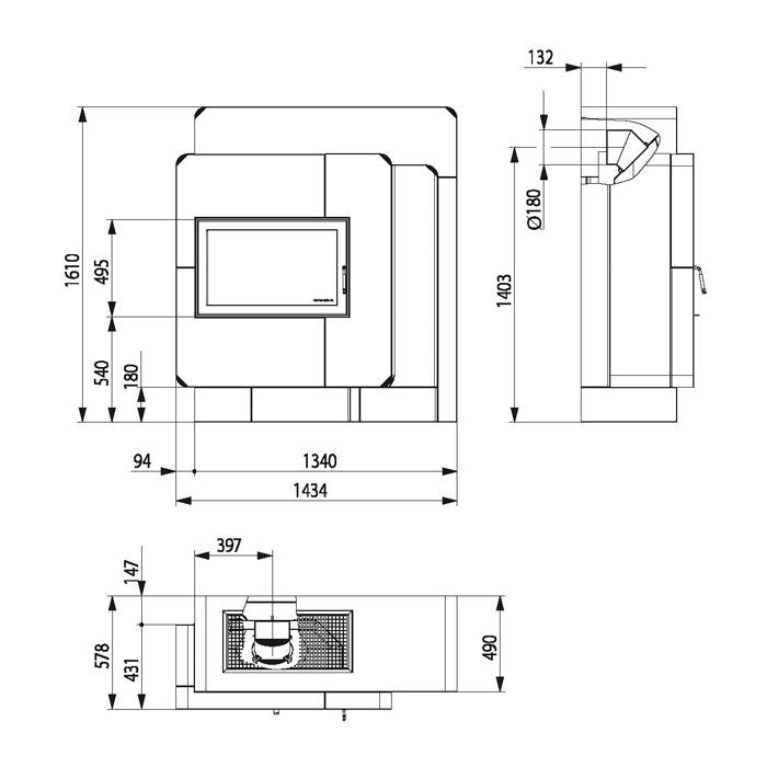 Kaminbausatz Haas und Sohn Arlberg 8 kW