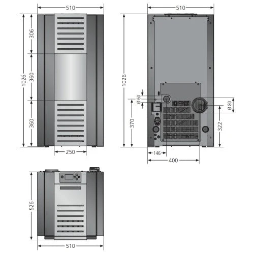 Pelletofen Justus Sirkos 2.0 | 6 kW