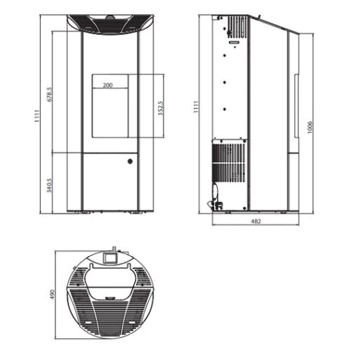 Pelletofen Olsberg Levana 3.0 | 6 kW raumluftunabhängig