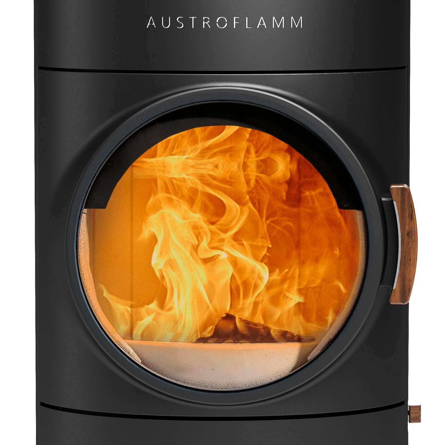 Austroflamm Clou compact Cook Kaminofen Stahl gussgrau, RR oben