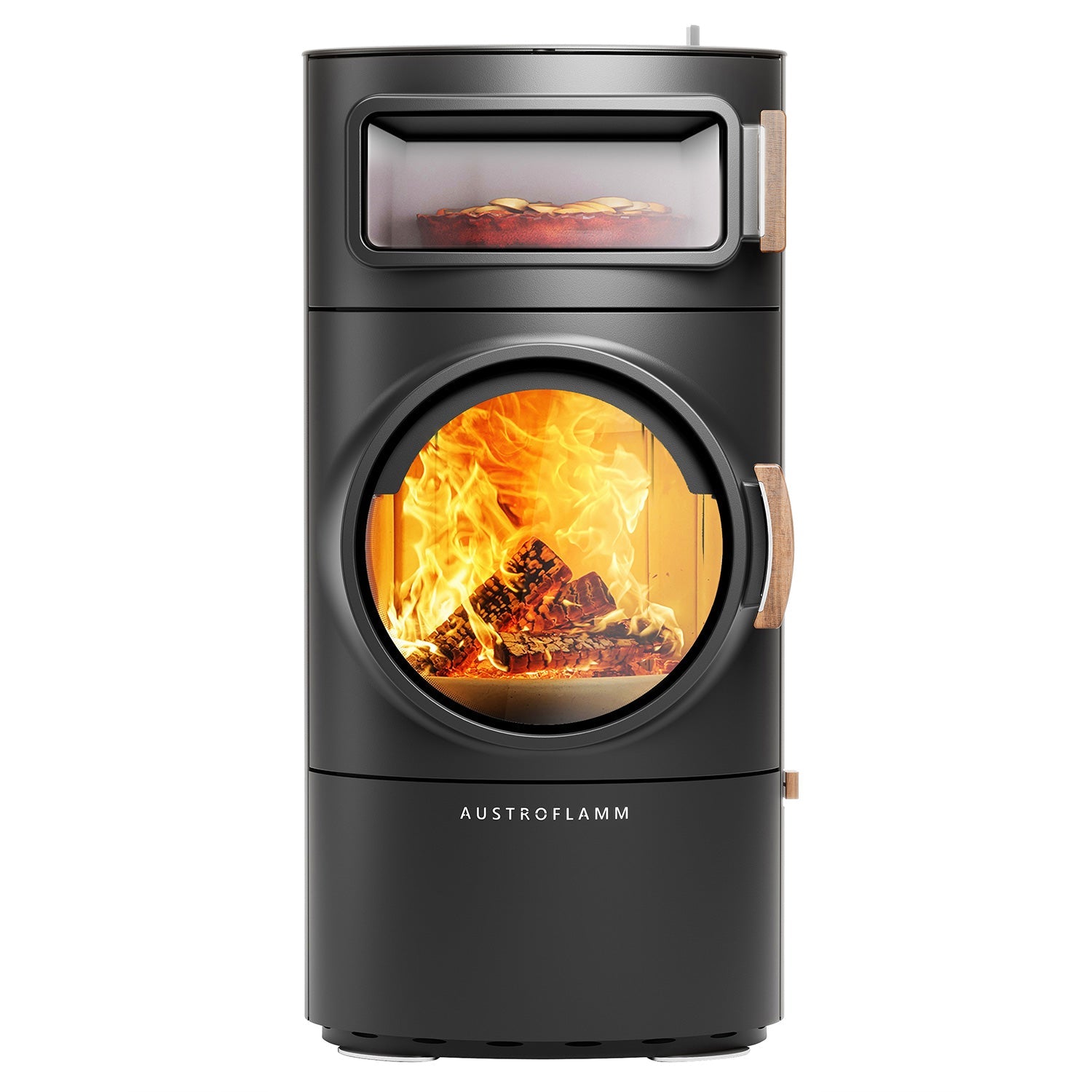Austroflamm Clou Xtra Back Kaminofen Stahl Gussgrau