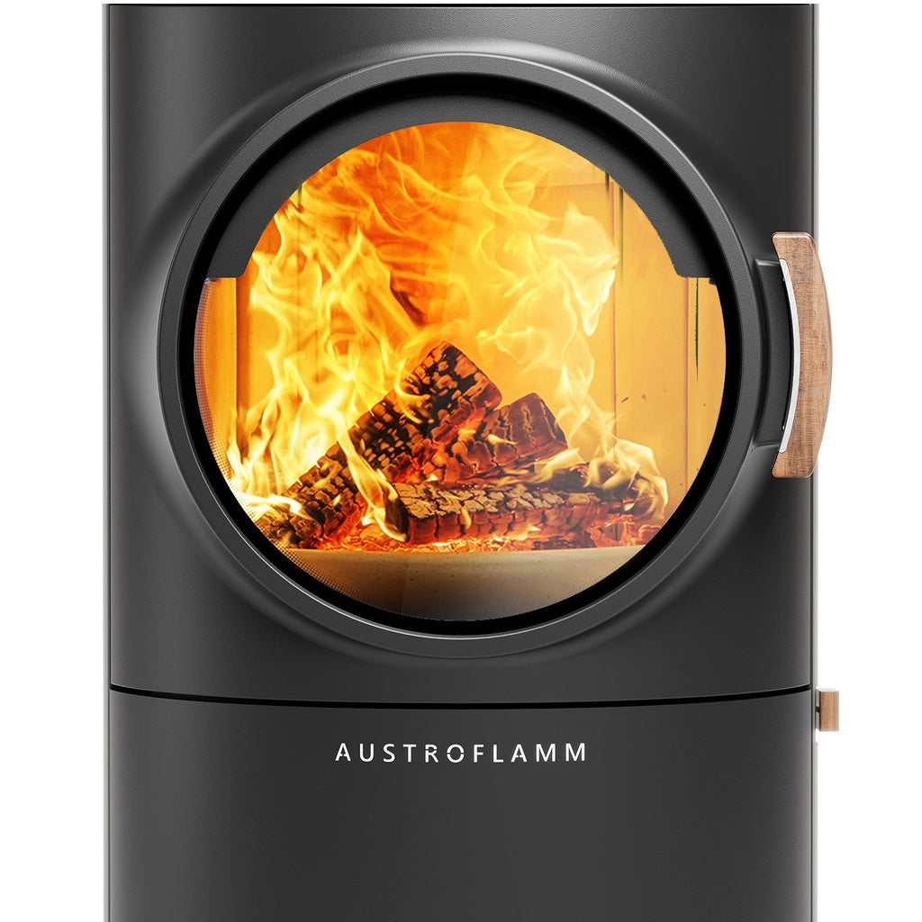 Austroflamm Clou Xtra Back Kaminofen Stahl Gussgrau