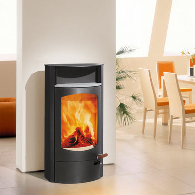 Austroflamm Koko 2.0 Kaminofen 6 kW mit Warmhaltefach Stahl Speckstein