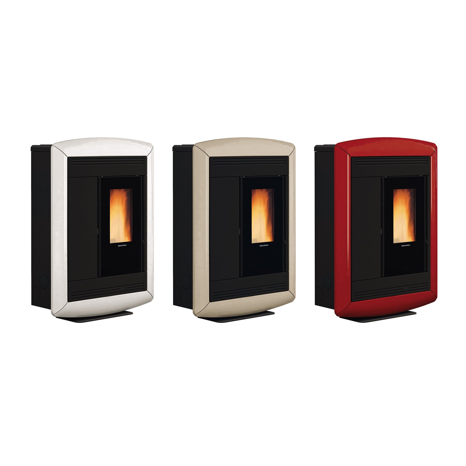 Extraflame Souvenir Lux EVO Pelletofen Majolika Bordeaux