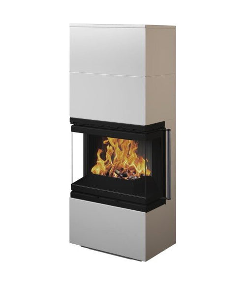 Wamsler Modulo 57/150 U Kaminofen 6 kW mit Außenluftanschluss, 116 m³, Weiß