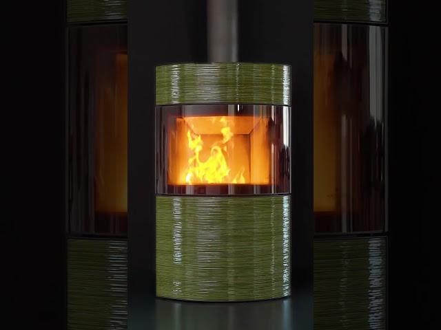 Austroflamm Fynn Xtra 2.0 Kaminofen Altgrün LIMITED EDITION